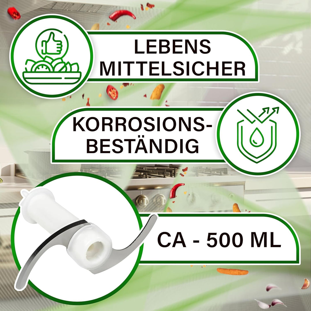 Messer Stabmixer mit Zerkleinerer für Behälter СА 500ml mit Originalcode 67050141 AS00004185 für Bra
