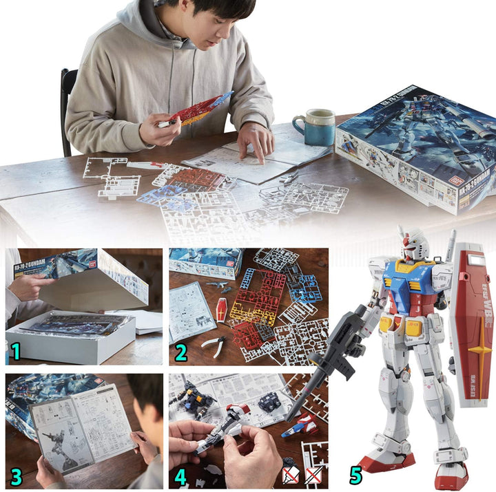 BANDAI - Master Grade Zaku Char's, Version 2.0 MS-06S 1/100, Mehrfarbig