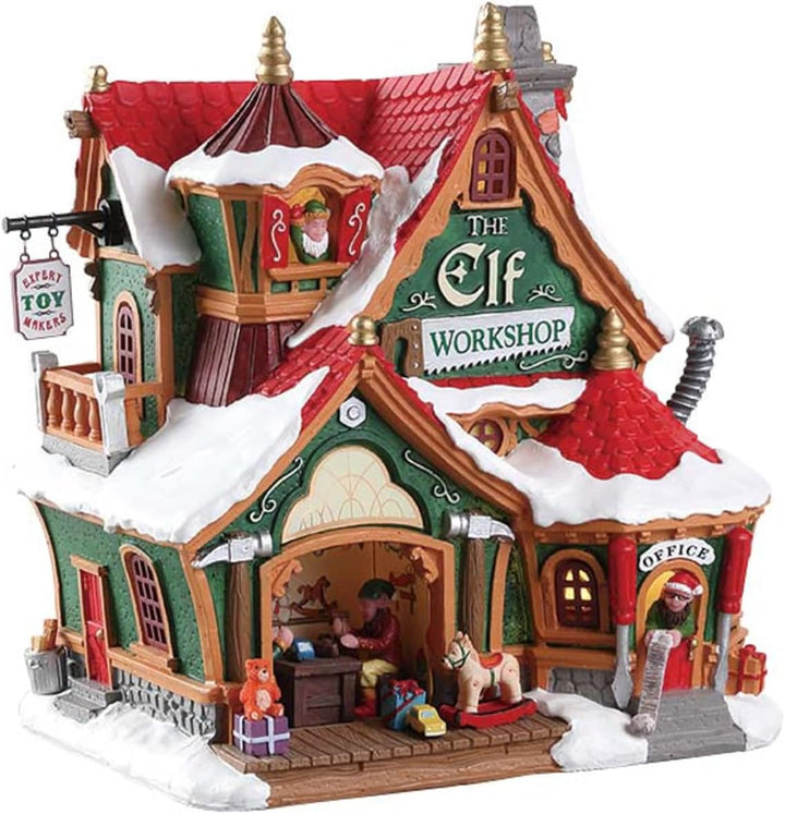 Lemax 75291 - The Elf Workshop - Workshop of The Elves - New 2018 - Santas Wonderland - Illuminated