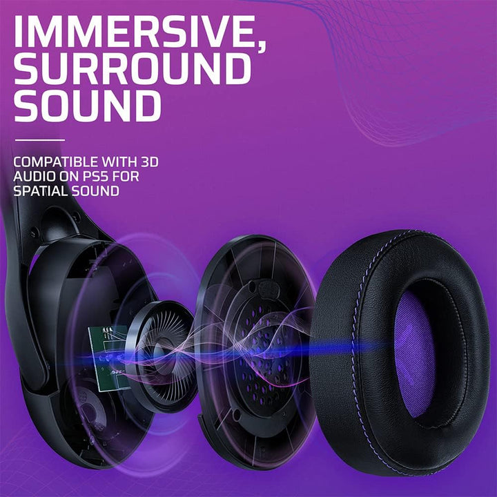 Victrix Gambit Schwarz drahtlos and verkabelt Gaming Kopfhörer mit Mic - PlayStation PS4, PS5 - Espo