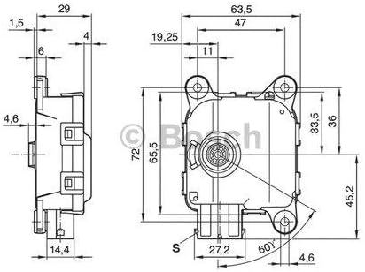 Bosch 0132801143 Stellelement, Leuchtweiteregulierung