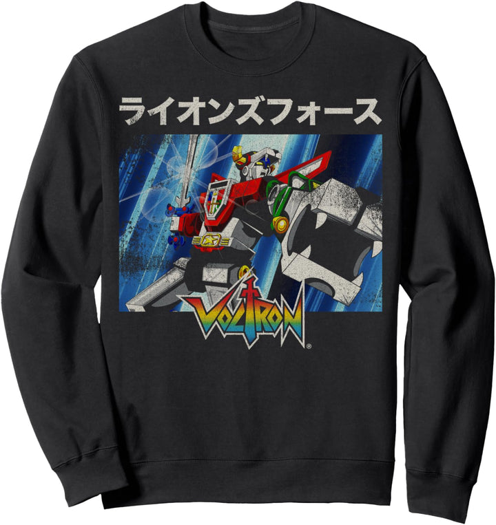 Voltron: Defender of the Universe Kanji Action Scene Sweatshirt