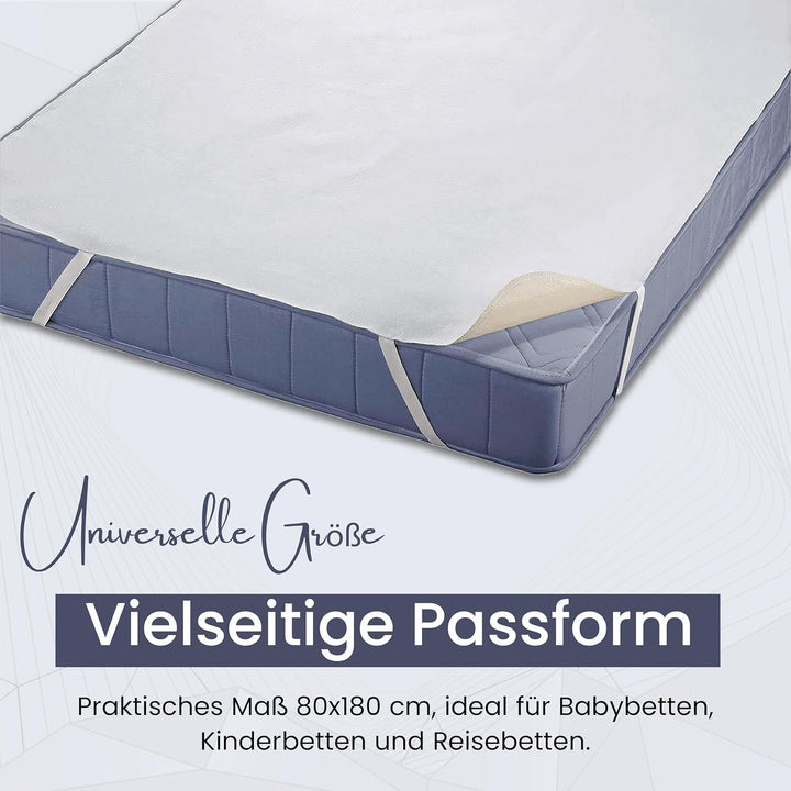 4myBaby Matratzenschutz Wasserdicht Matratzenschoner Betteinlage Molton (100% Baumwolle) 60x120 cm b