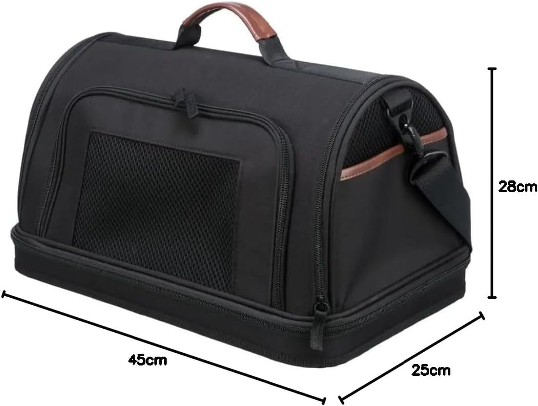 TRIXIE Airline Tasche Gate, Flugzeug Reisetasche Für Hunde, 28 × 25 × 45 cm, Schwarz - 28906