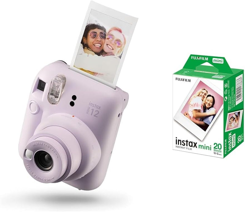 INSTAX Mini 12 Sofortbildkamera Lilac-Purple + Mini Film Standard (20/PK) Lilac-Purple mit Instant F