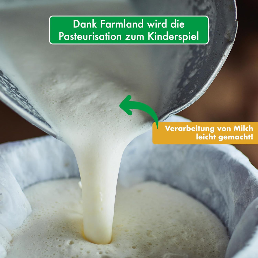 Milky Pasteurisator FJ 50 Eco - Dreiwandiger Käse- und Joghurt Kessel mit Zeit- und Temperatureinste