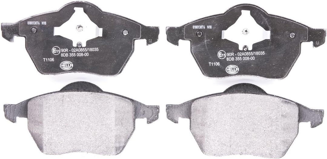 HELLA PAGID 8DB 355 008-001 Bremsbelagsatz - T1106 - Dicke/Stärke: 19.7mm - Bremssystem: Teves - nic