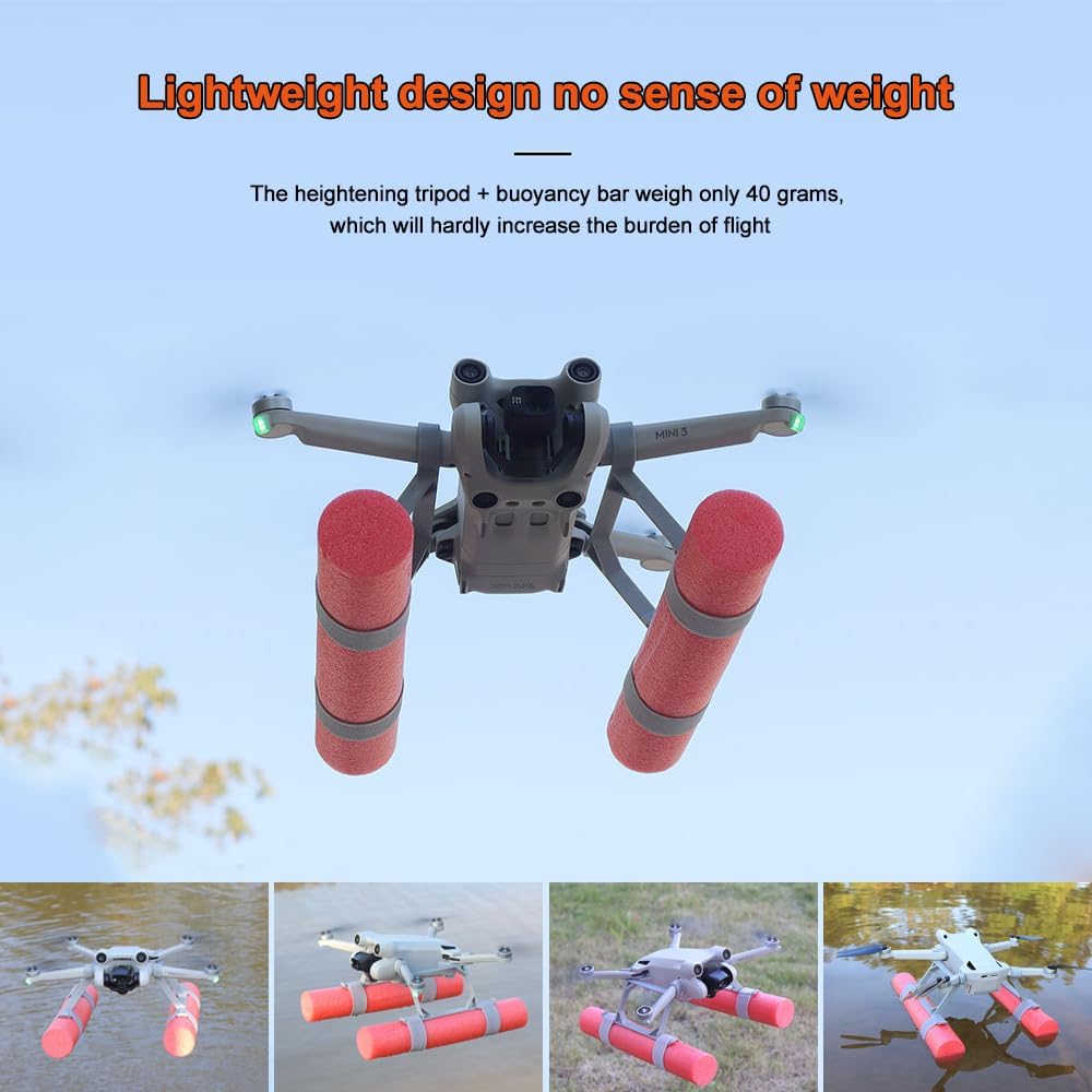 POFET Mini 3/4 Pro Faltbares Wasserfahrwerk Float Erweiterungskit für DJI Mini 3/4 Pro Zubehör