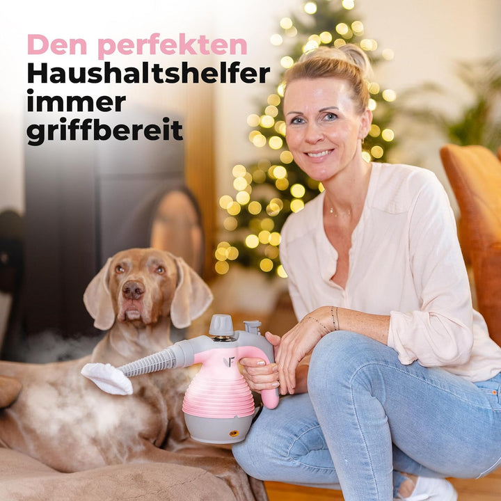 Neighbour's Friend® Handdampfreiniger in Rosa – Leistungsstarkes Dampfreiniger Handgerät I Dampfente