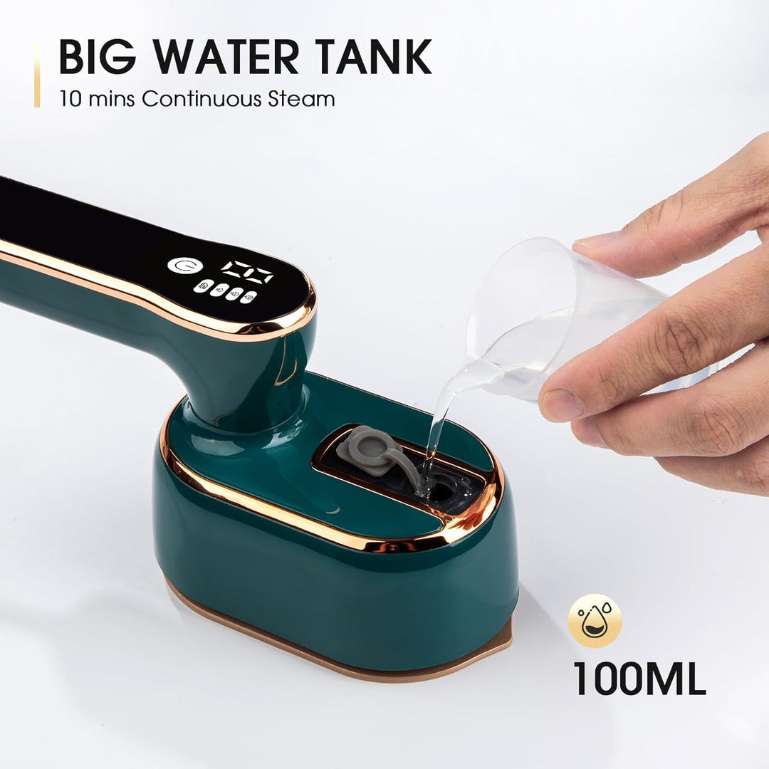 Mini Dampfbügeleisen, Steamer Dampfglätter 2 in 1 für Trocken- und Nassbügeln, Tragbares Reisebügele