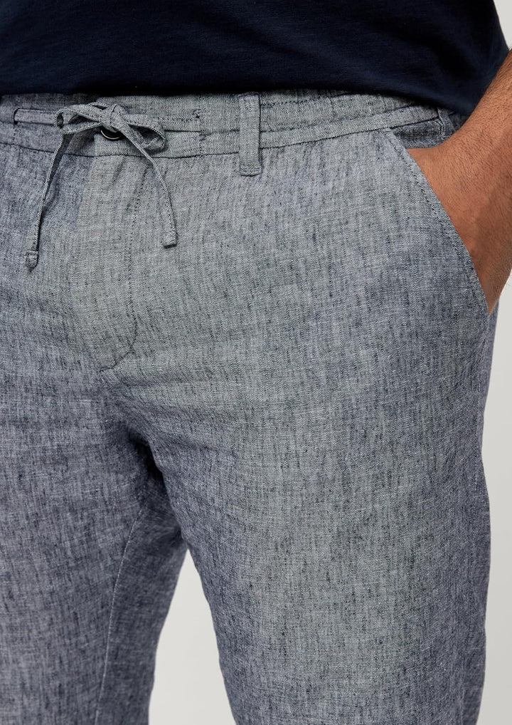 s.Oliver Herren Hose, Tapered Leg 46W / 34L Blau 5955, 46W / 34L Blau 5955