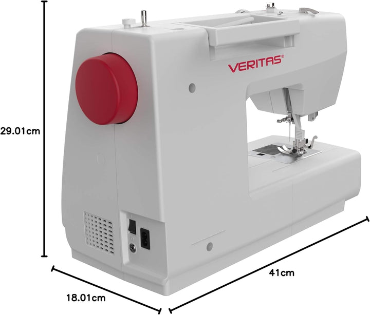 VERITAS Nähmaschine Claire I Computer-Nähmaschine Freiarm I 197 Stiche mit Speicherfunktion I Fusspe