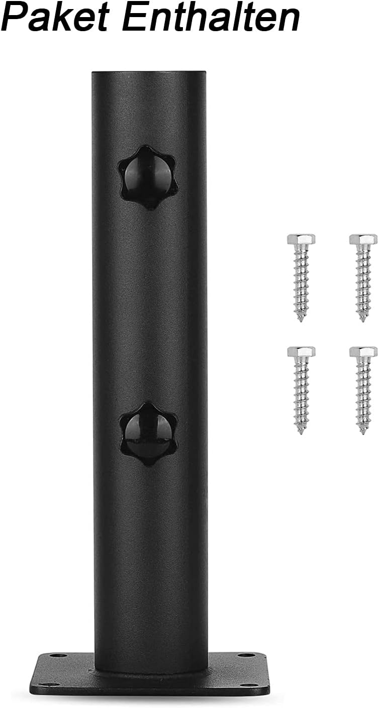 VANROUG Robuster quadratischer Sonnenschirmständer Sonnenschirmfuss aus Stahl mit verstellbarem Knau