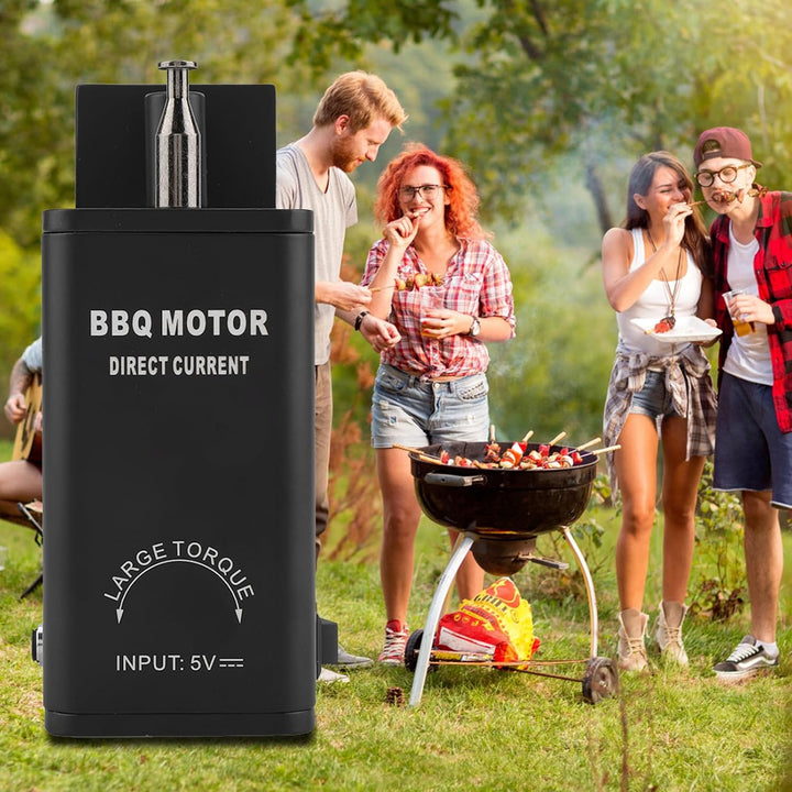 Uadme DC 5V BBQ Grill Motor Low Power Low Noise Aluminium Grillmotor Grillwerkzeug Zubehör mit USB K