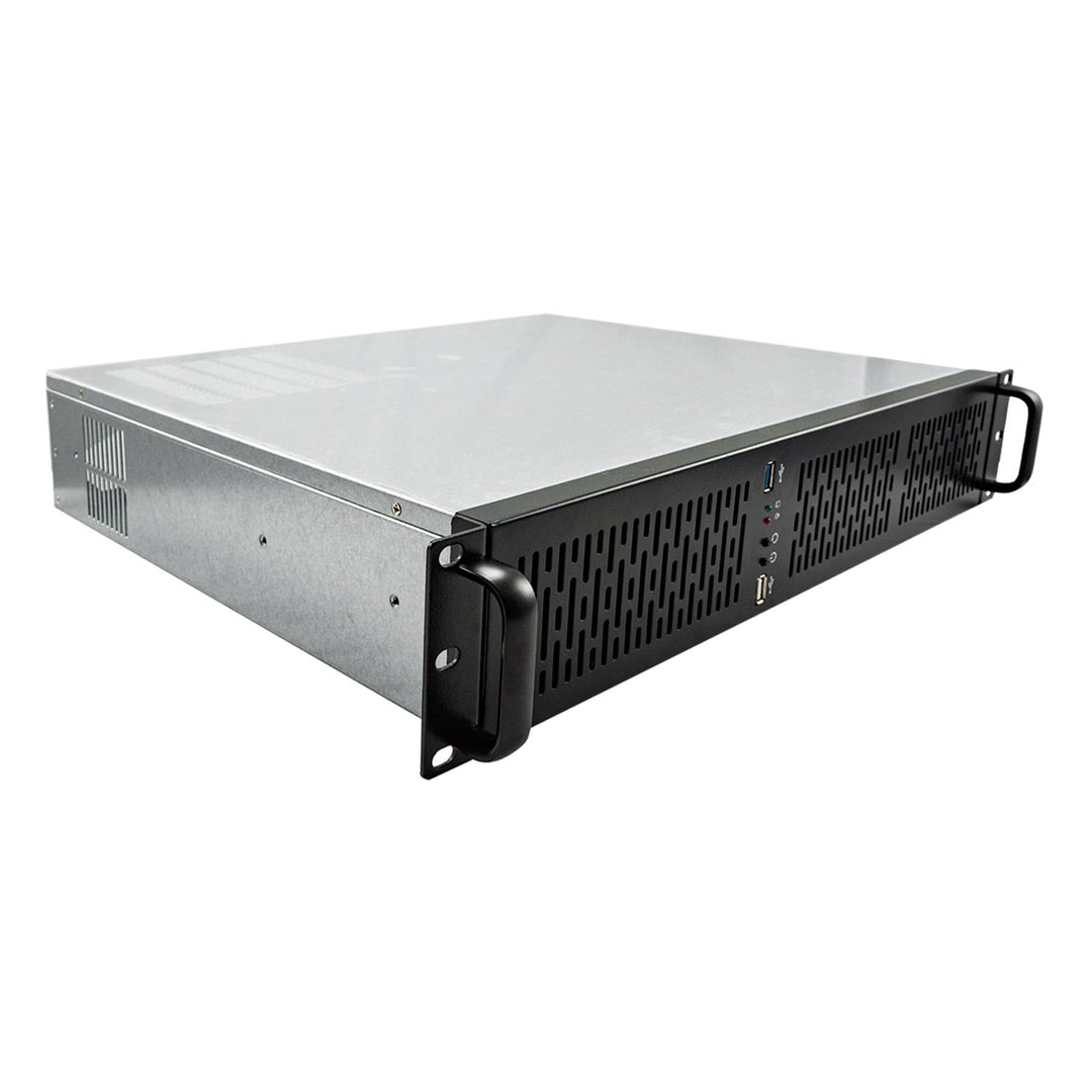 'UNYKAch 2128 19 2U Rack Gehäuse schwarz, Silber Computer-Gehäuse-Gehäuse (Ablage, Server, SGCC, Mic