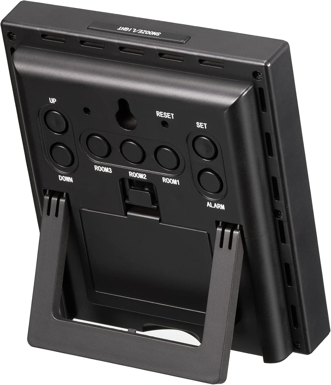 Bresser Wetterstation Funk mit Aussensensor Quadro Neo mit Wettervorhersage, Luftdruckmessung, Wecke