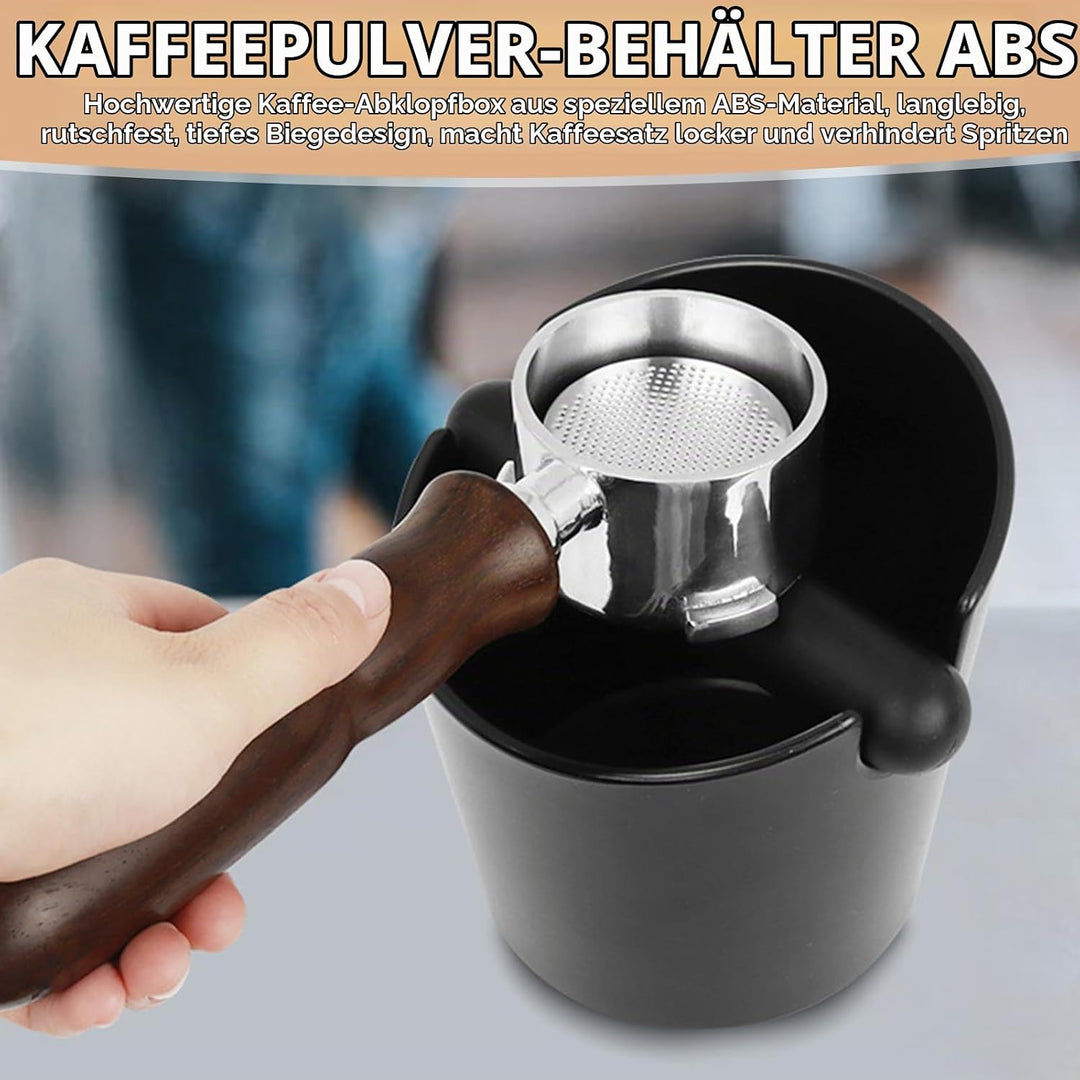 Abklopfbehälter für Siebträger, Kaffeesatz Zbschlagbehälter, Espresso Abklopfbehälter mit Abnehmbar