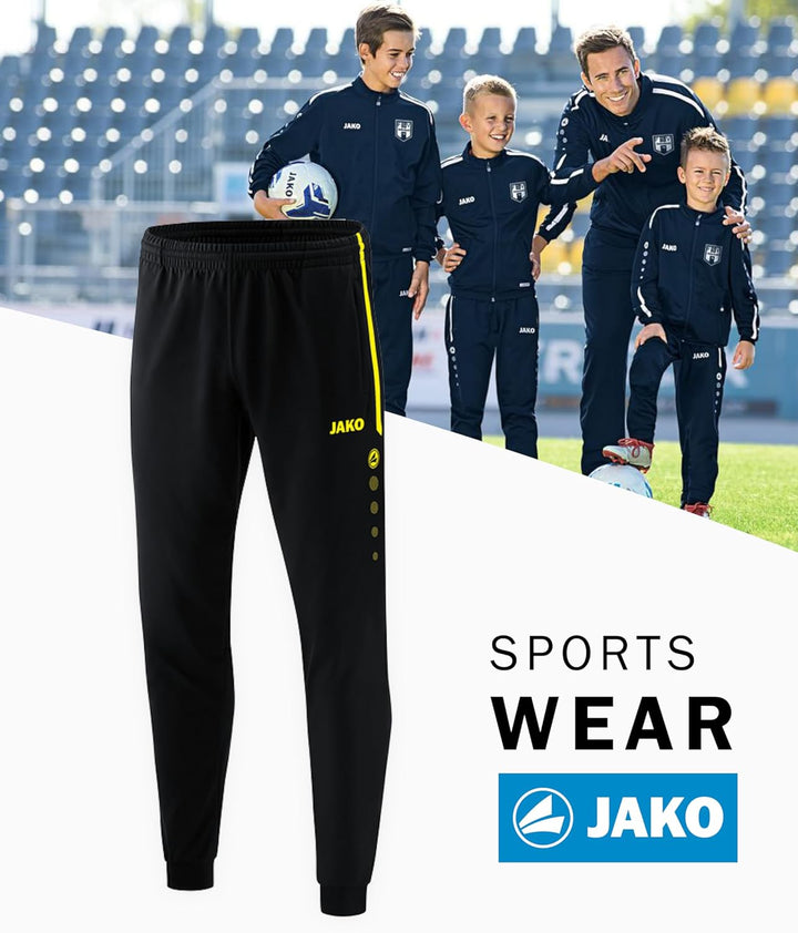 JAKO Kinder Polyesterhose Competition 2.0 114 Schwarz/Neongelb, 114 Schwarz/Neongelb