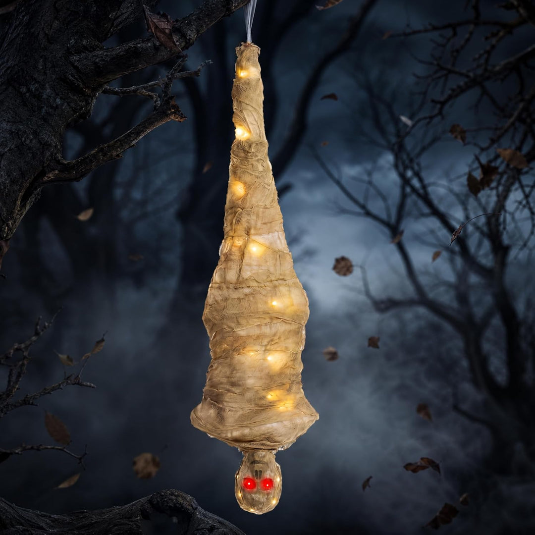 JOYIN 165 cm Halloween Corpse Dekoration, animierte hängende Corpses Requisiten mit Ganzkörperlichte