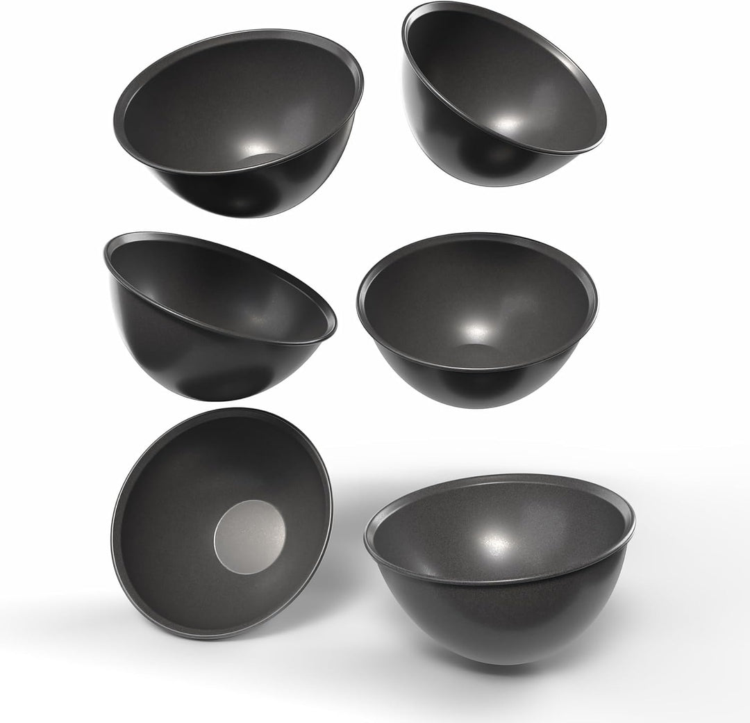 BigDean Müslischalen 6 Stück bruchfest 700ml in elegantem schwarz Lieblingsschalen
