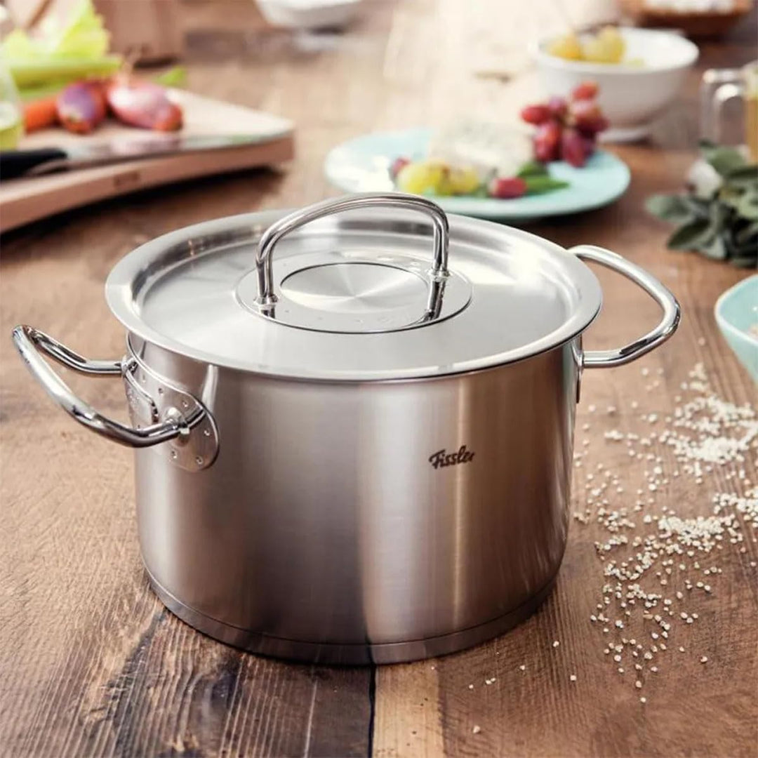 Fissler Original-Profi Collection / Edelstahl-Kochtopf (Ø 20 cm,4 L) Töpfe inkl. Metall-Deckel, Inne