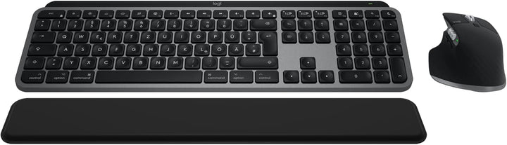Logitech MX Keys S Combo for Mac, kabellose Tastatur/Maus mit Handballenauflage, beleuchtete Tastatu