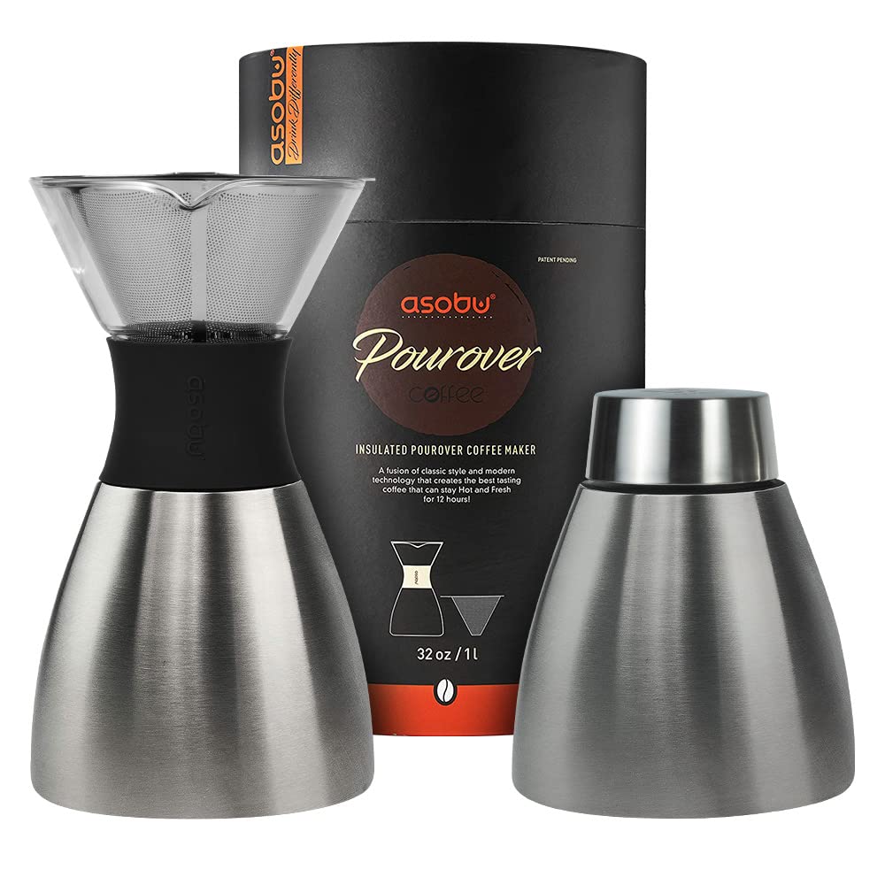 Asobu - Pour Over Filterkaffeebereiter Silber