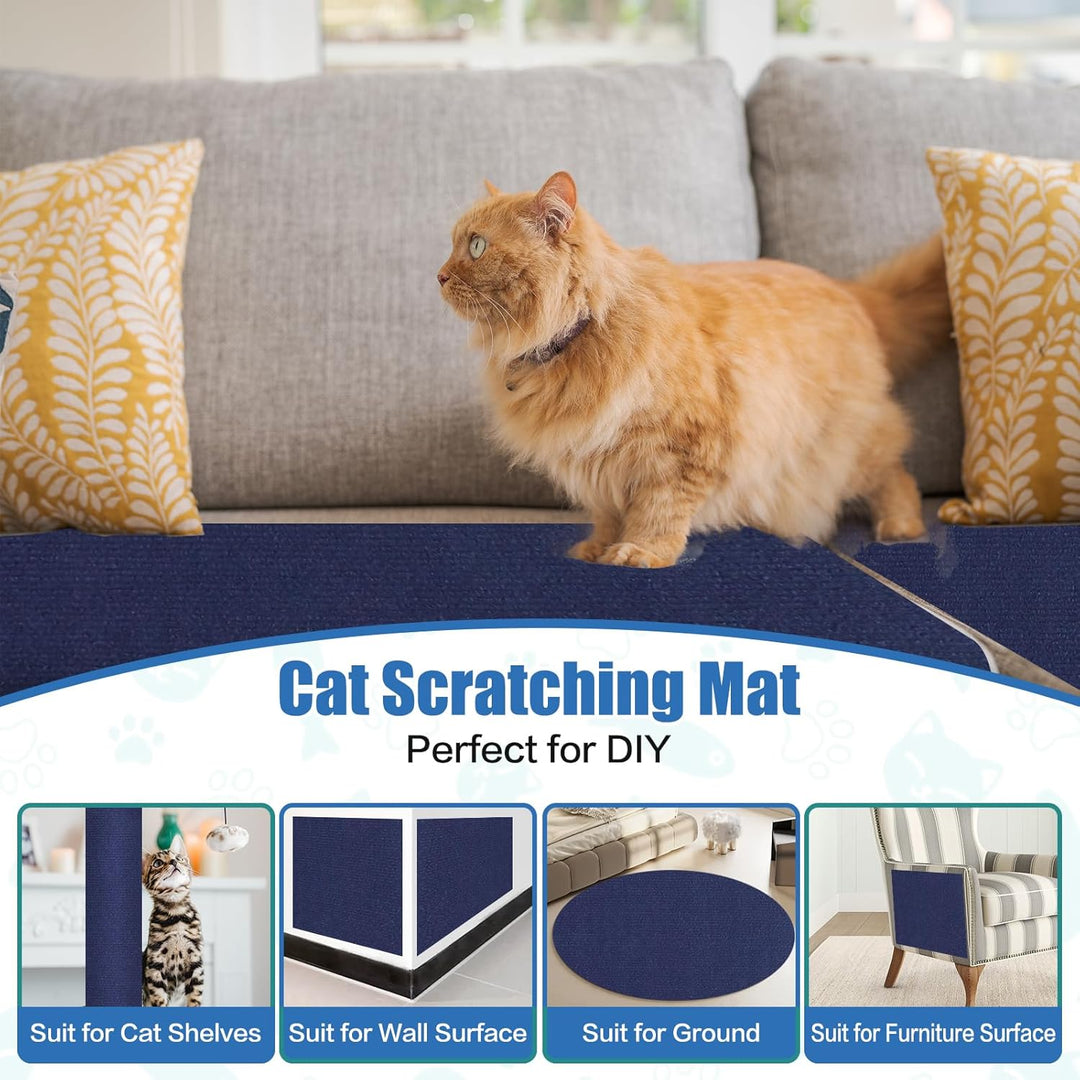 Kratzteppich selbstklebend Kratzmatte Katze Sofa Kratzbretter Katze Wand Kratzbrett Katzen Katzenwan