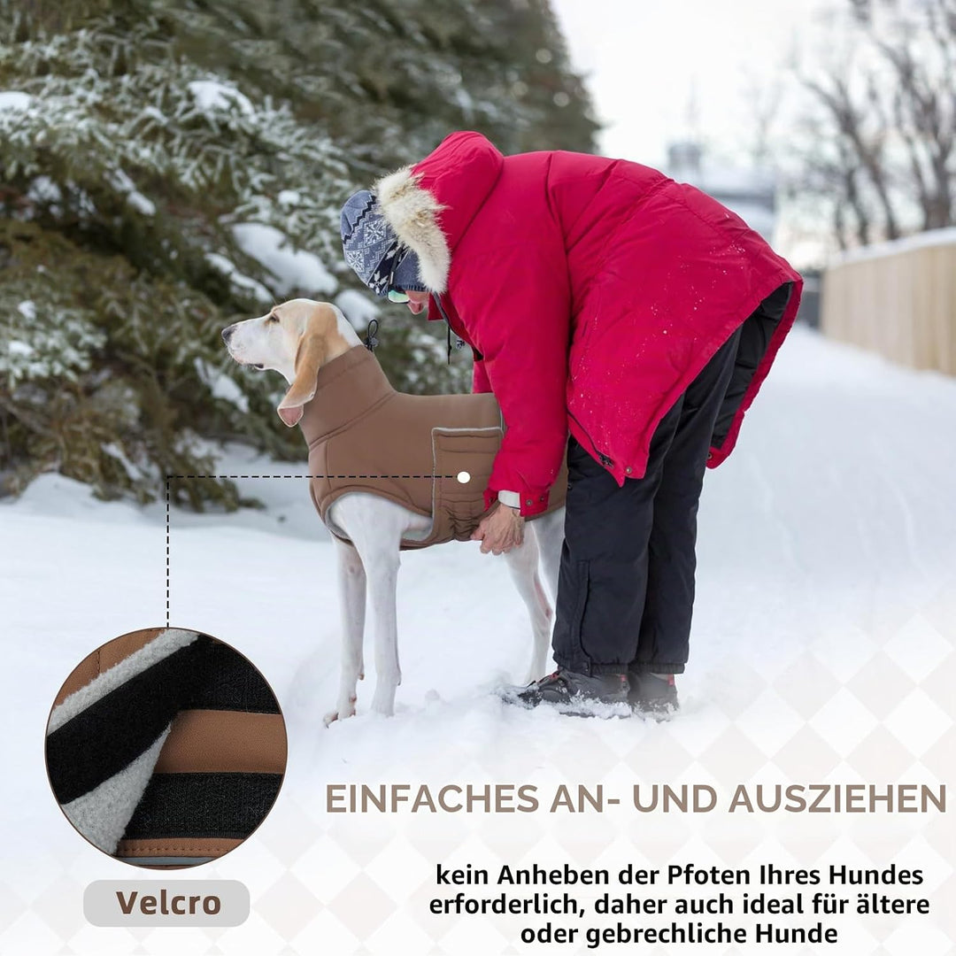 Hundemantel für Kleine Hunde, Wattierend Wintermantel Mantel Hund Geschirröffnung, Jacken Gefüttert