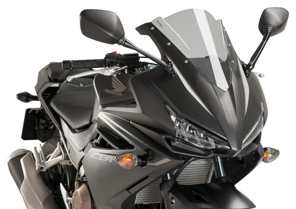 Puig 8903h Racing Bildschirm für Honda CBR500R 16 '– 17', Rauch Getönt, Getönt