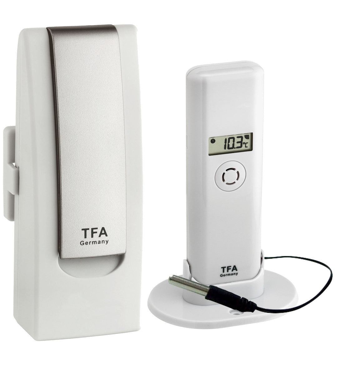 TFA Dostmann WEATHERHUB Observer Web Monitoring System mit Thermo-Hygro-Sender mit Profi-Temperatur-