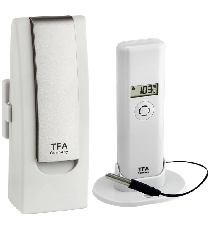 TFA Dostmann WEATHERHUB Observer Web Monitoring System mit Thermo-Hygro-Sender mit Profi-Temperatur-