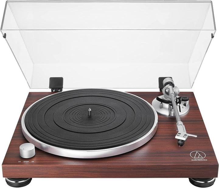 Audio-Technica AT-LPW50BTRW Kabelloser Plattenspieler mit Riemenantrieb Bluetooth Rosewood