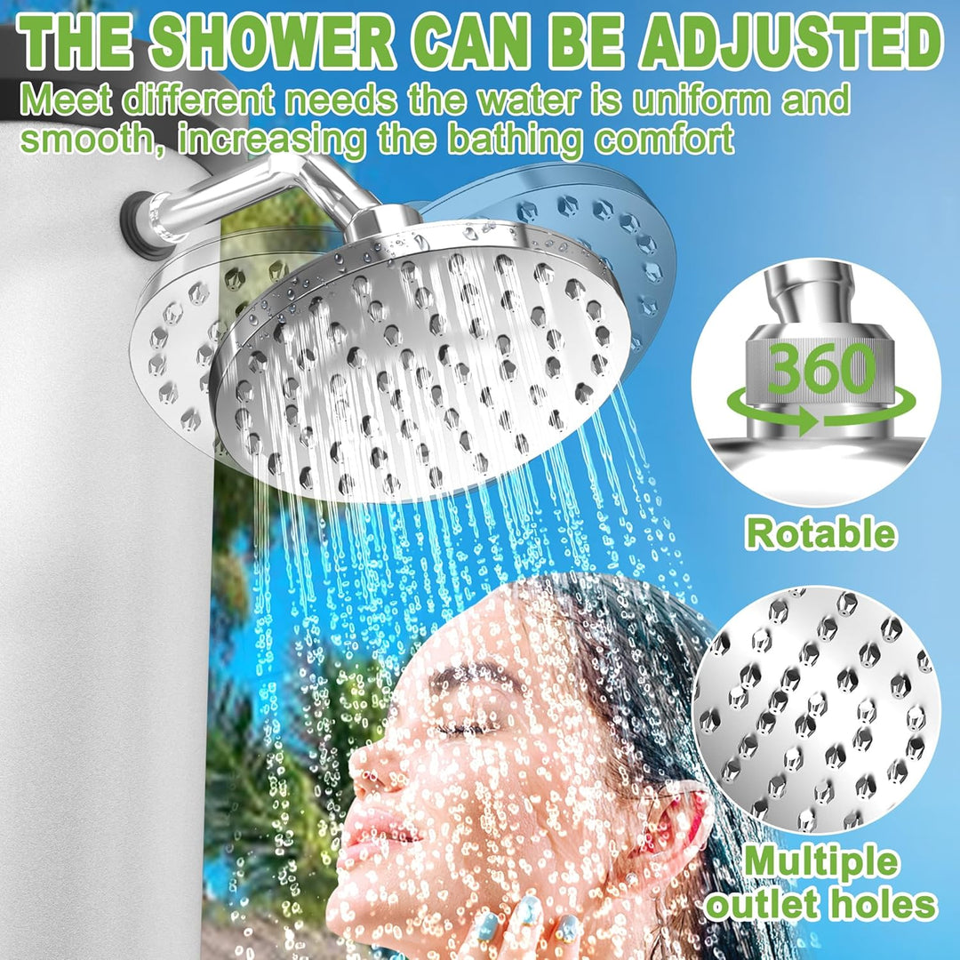 UISEBRT Solardusche 35 Liter - Gartendusche Solar Warmes Wasser max. 60°C ohne Stromanschluss, Ausse