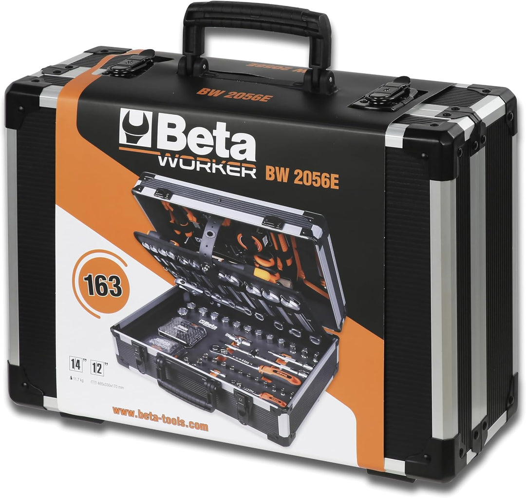Beta BW 2056E - Werkzeugkoffer mit werkzeugsortiment, 163-teilig, für allgemeine instandhaltungsarbe