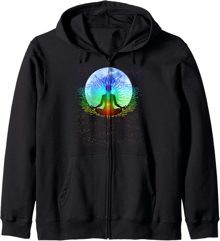 Chakra Meditationsmond Kapuzenjacke