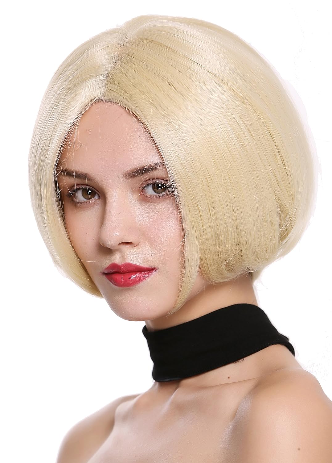 WIG ME UP - 3337A-FHT-MF-26 Perücke Damenperücke Monofilament handgeknüpft Lace-Front kurz Bob glatt