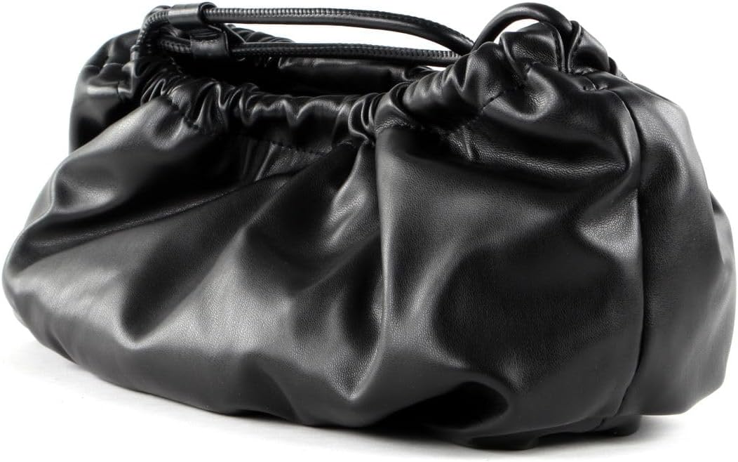 Seidenfelt stylishe Schultertasche Mysen lederfrei, Black