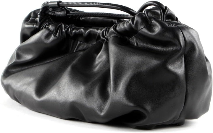 Seidenfelt stylishe Schultertasche Mysen lederfrei, Black