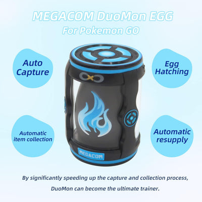 Mcbazel Megacom DuoMon Egg Auto Catcher für Go Plus - Compact Go mit Auto Catch, drahtlose Sprachben