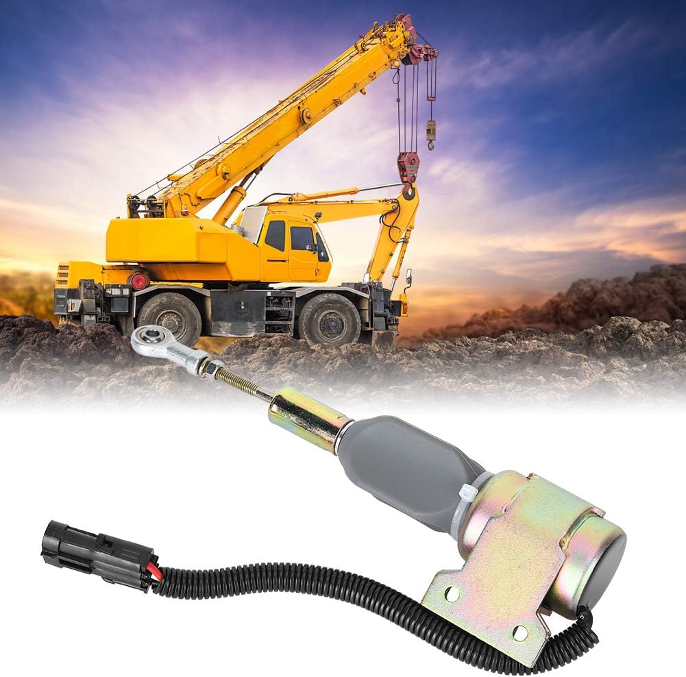 24V Abschaltmagnet, Motorabsperrmagnetventil 3932530 SA‑4756‑24 Passend für Cummins 4BT 6BT5