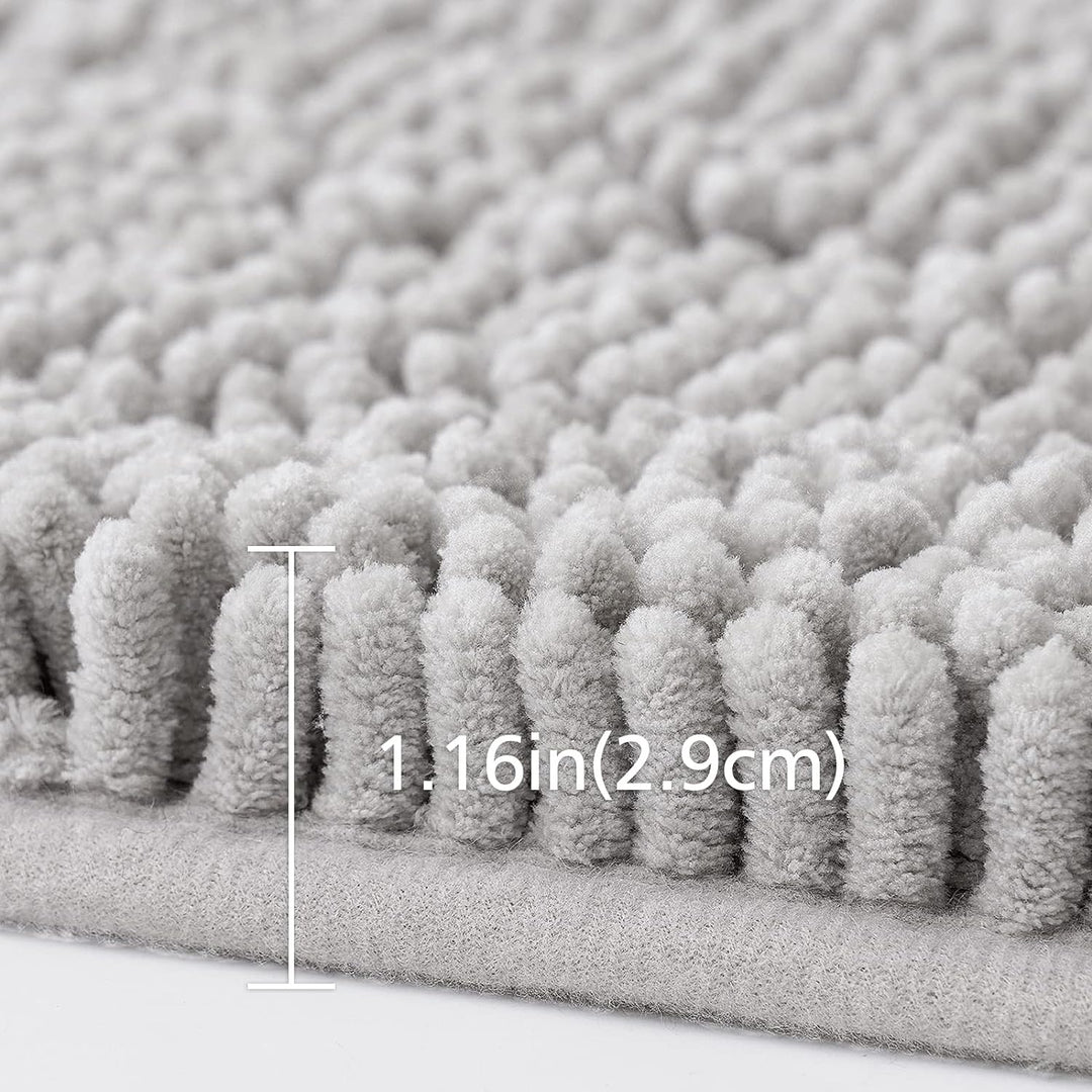 MIULEE 70x120cm Chenille Badematte rutschfest Badvorleger Badteppich rutschfest Waschbar Absorbieren