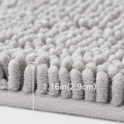 MIULEE 60x90cm Chenille Badematte rutschfest Badvorleger Badteppich rutschfest Waschbar Absorbierend