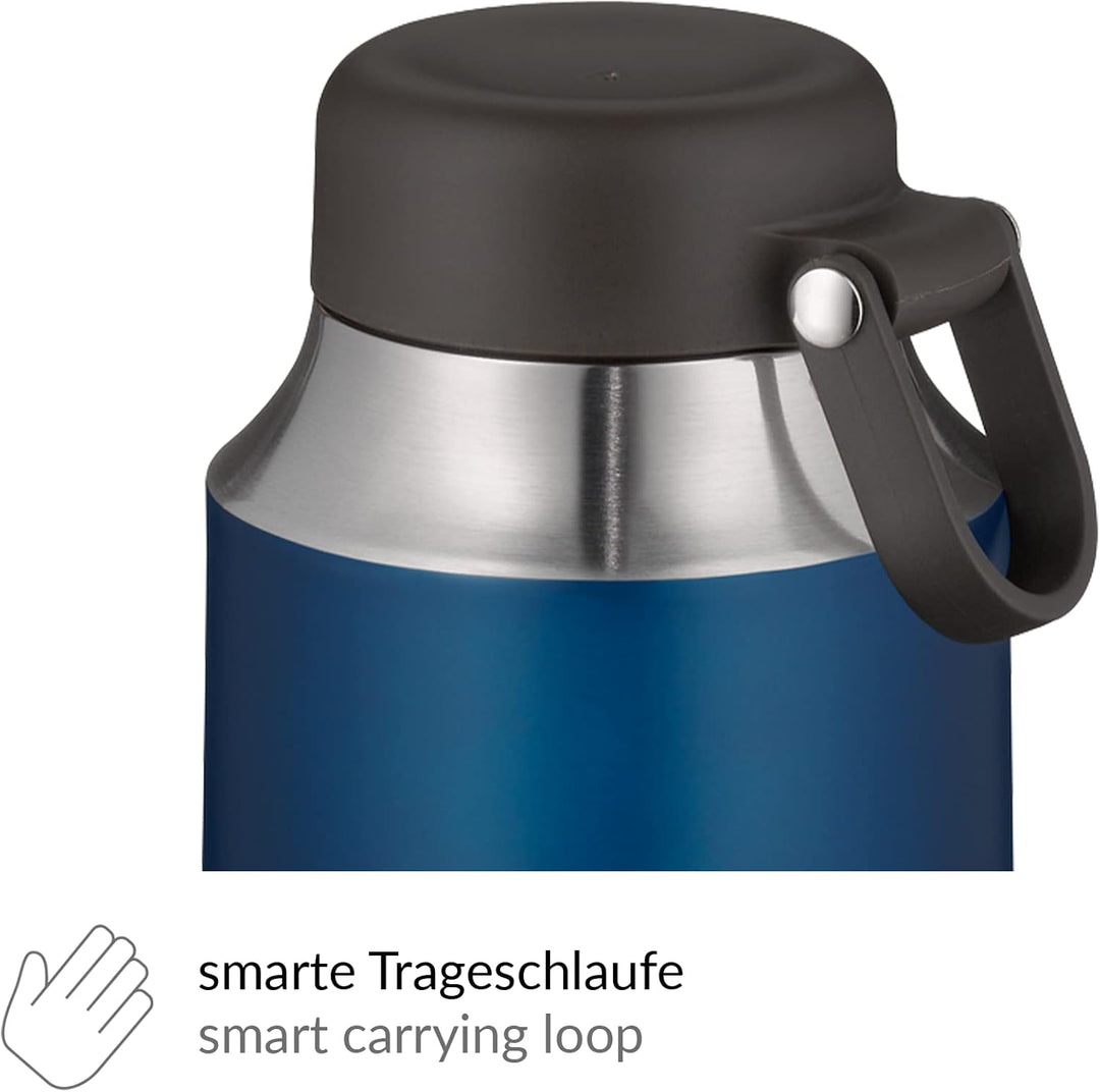 alfi CITY FOOD MUG 470ml, mystic blue, Edelstahl-Thermobehälter für Essen, Isolierbehälter für Suppe