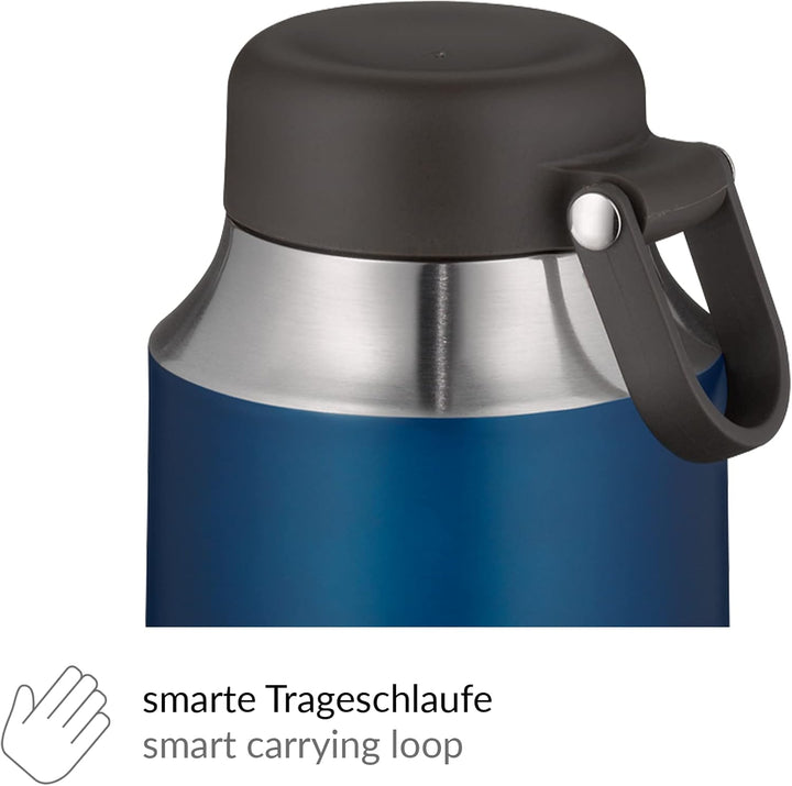 alfi CITY FOOD MUG 470ml, mystic blue, Edelstahl-Thermobehälter für Essen, Isolierbehälter für Suppe