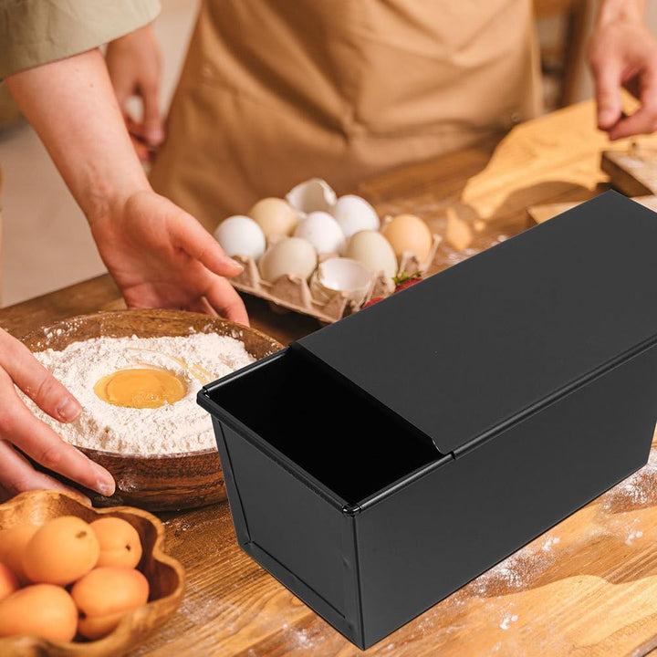 Toastbrot Backform Mit Deckel Loaf Pan with Lid VICASKY Brotbackform mit Extra hohe Kastenform, Toas