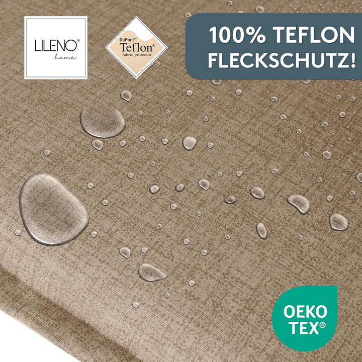 LILENO HOME Gartenstuhl Auflagen als [2er Set - Niedriglehner] in Hellbraun - Bequeme Liegen als Sit