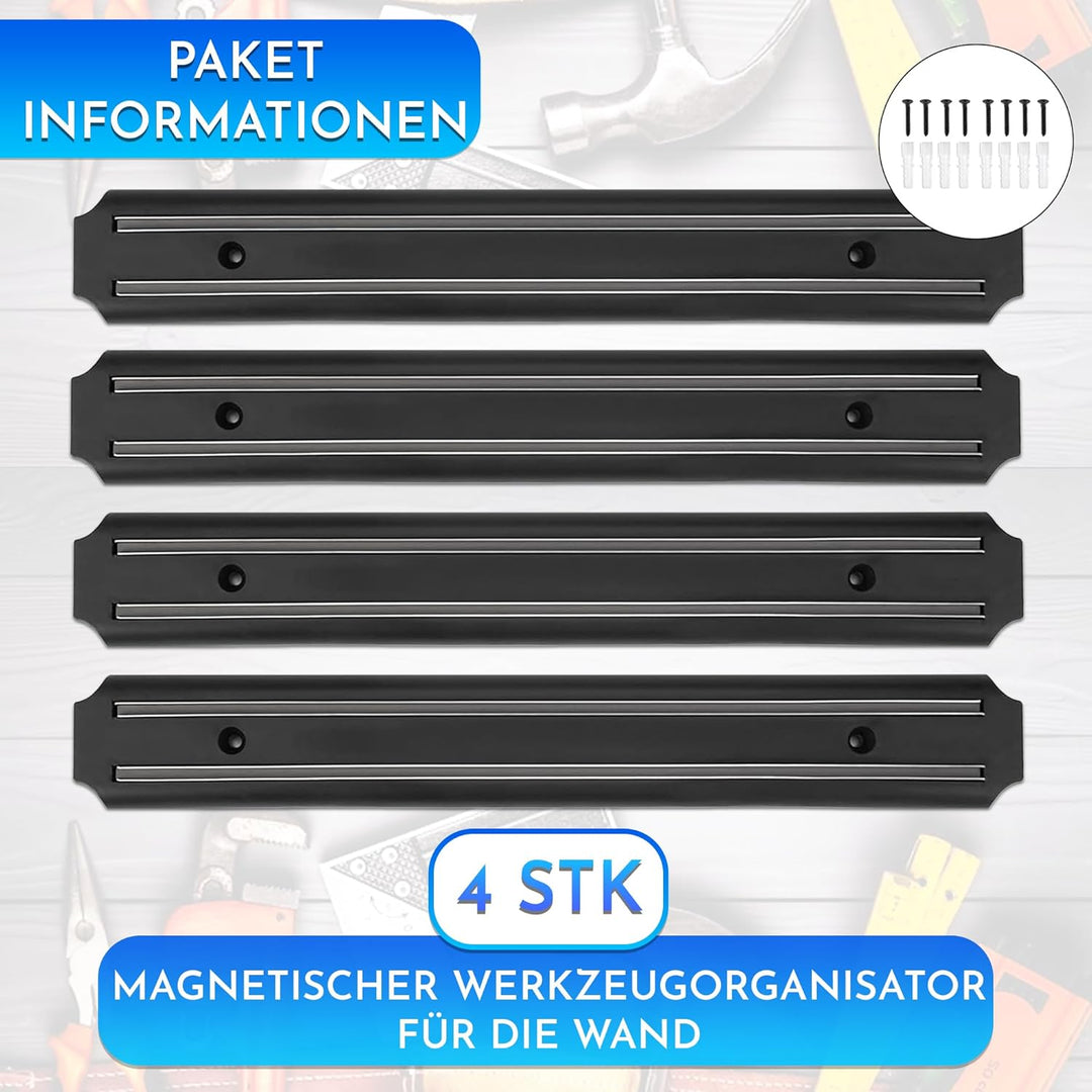 Magnetleiste werkzeug 4 Stück 33 cm x 5 cm magnet werkzeughalter