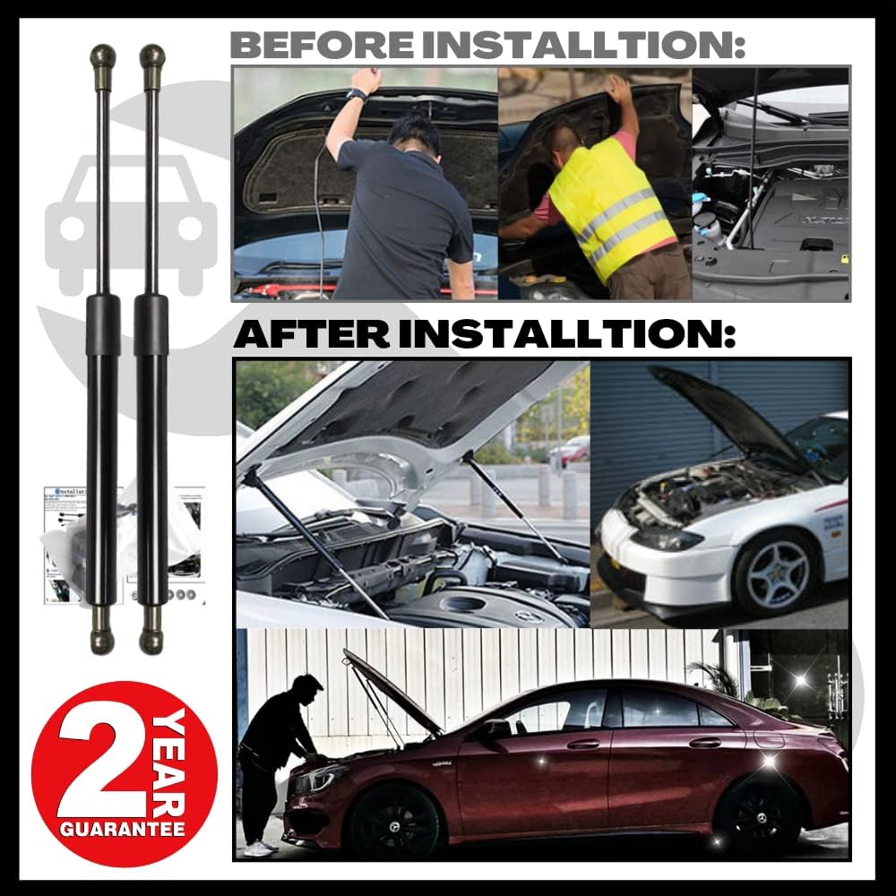 JINGLING Motorhaubenstreben für MX5 MX-5 NA NB 1989–2005 Fronthaube Gasdämpfer Lift Supports Modify