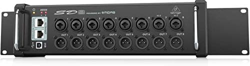 Behringer SD8 I/O Stage Box mit 8 fernsteuerbaren Midas-Vorverstärkern, 8 Ausgängen, AES50-Netzwerk